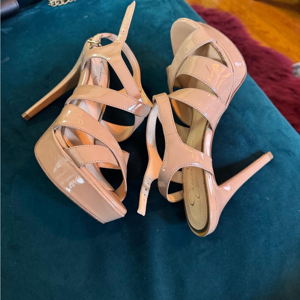Jessica Simpson Nude Strappy Heels - Picture 5 of 5